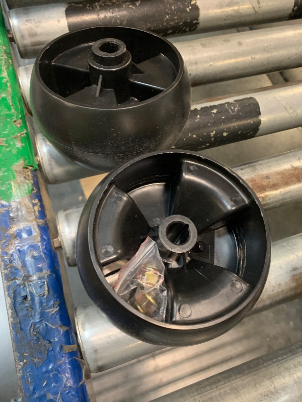 Photo 1 of *** MISSING BOLTS****Front Mower Deck Wheels Kit w/Bolt Locknut Fit MTD Cub Cadet Troy Bilt Bolens