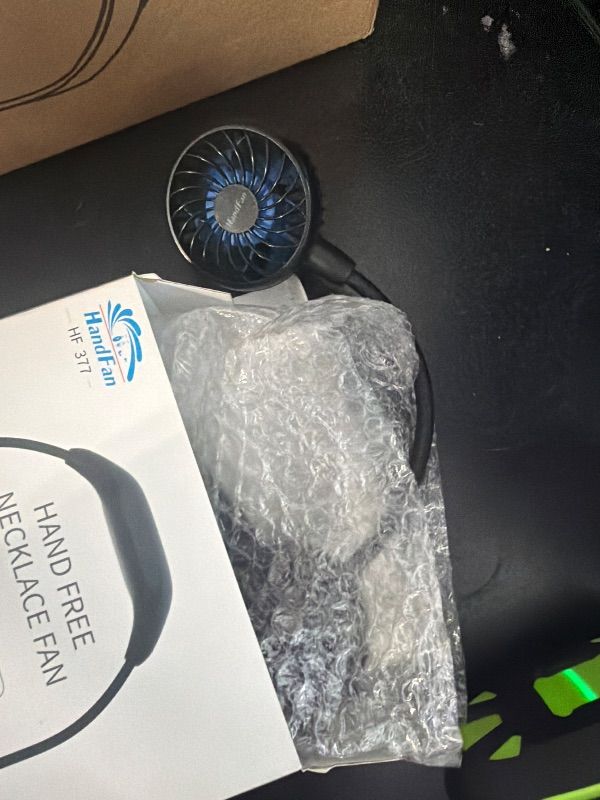 Photo 1 of ***BROKEN*** HandFan 10000mAh Portable Neck Fan Rechargeable, 48Hrs Long-Lasted Wearable Personal Fans, Hands Free Necklace Fans, Hanging Cooling Fan for Travel, Hiking, Fishing, Gifts for Women Men