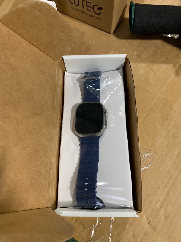 Photo 1 of ***BROKEN, SOLD FOR PARTS*** Apple Watch Ultra 2 [GPS + Cellular 49mm] Smartwatch with Rugged Titanium Case & Blue Ocean Band. Fitness Tracker, Precision GPS, Action Button, Extra-Long Battery Life, Bright Retina Display