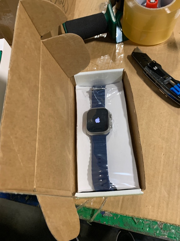 Photo 1 of ***BROKEN, SOLD FOR PARTS*** Apple Watch Ultra 2 [GPS + Cellular 49mm] Smartwatch with Rugged Titanium Case & Blue Ocean Band. Fitness Tracker, Precision GPS, Action Button, Extra-Long Battery Life, Bright Retina Display
