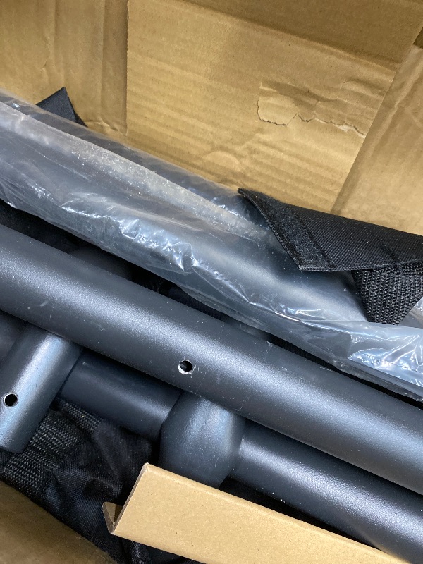 Photo 1 of *Minor damage* Amazon Basics 2 Person Heavy Duty Portable Sturdy Hammock Stand for Outside, Easy Assembly, Includes Carrying Case, 9 foot, Black