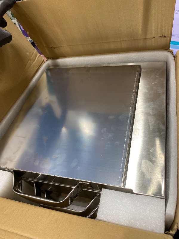 Photo 1 of *Used* Gasgimos 2-Layer Rice Noodle Roll Steamer, with Extra Steam Tray, Stainless Steel Top Open Rice Roll Steamer, for Home Use, Chinese Cheung Fun Cuisine Recipes Cookware, for Stove, Induction Cooktop
