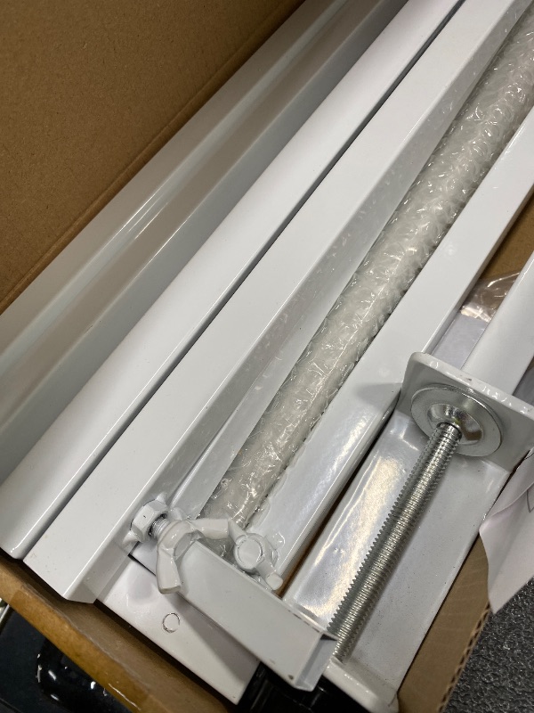 Photo 1 of *minor damage* Xiomot Over The Table Rod Stand with Clamps Adjustable 13''-42'' Tall 29"-98" Length White Table Arch Hanging Stand for Wedding Birthday Party Halloween Christmas Decoration