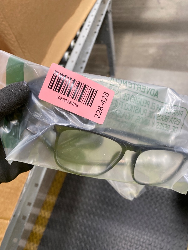 Photo 1 of *Screw missing* MARE AZZURO Men's Reading Glasses 1.75 Oversized Square Reader 0 1.0 1.25 1.5 1.75 2.0 2.25 2.5 2.75 3.0 3.5 4.0 5.0 6.0 (Black 175)