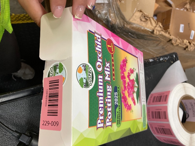 Photo 1 of [Upgraded] DUSPRO Orchid Potting Mix for Repotting with Forest Moss, Pine Bark, Perlite & Pumice, Orchid Bark Potting Mix, Orchid Repotting Soil, Drainage Indoor Potting, Orchid Pot Not Included,1 QRT