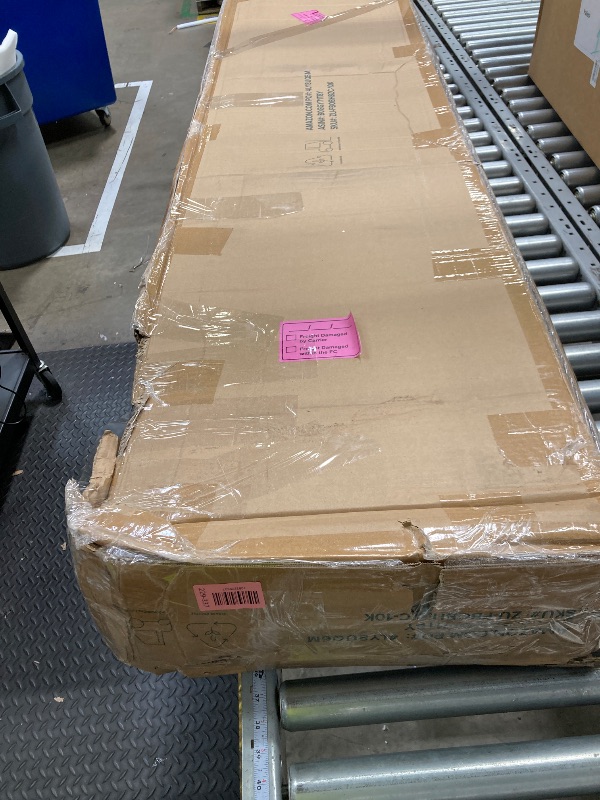 Photo 1 of ***MISSING PIECES -SELLING AS PARTS ONLY*** Zinus Kai Platform Bed Frame, Two-Tier Headboard and Four Underbed Drawers for Space-Saving Storage, Mood Setting RGB LED Lights, Built-in USB Charging Station, Ambient Night Light, King