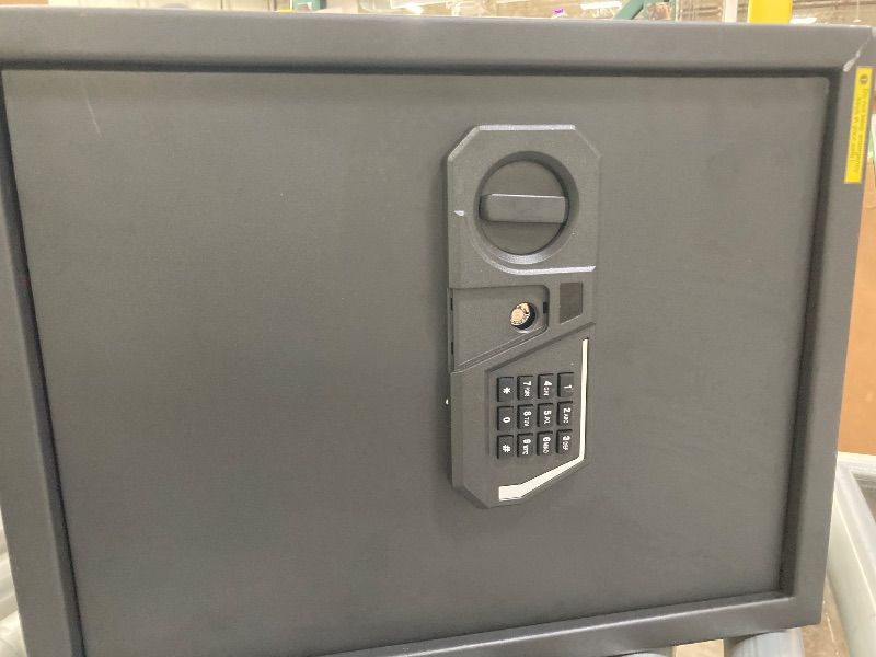 Photo 1 of ***MISSING PARTS/NO KEYS****3.4 Cub Large Safes for Home Use, Digital Home Safe Box Fireproof Waterproof with Programmable Keypad, Spare Keys and Removable Shelf, Anti-Theft Fire Proof Safe for Document Money Valuables