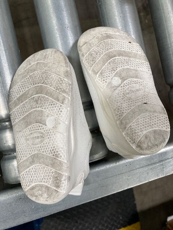 View 3 of ***USED***MORENDL Toddler Sneakers Baby Slip On Walking Shoes Non-Slip Breathable Boys & Girls Running Shoe Infant Tennis Shoes White 12-15 Months Size 5