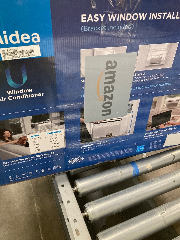 Photo 1 of ***PARTS ONLY***Midea 6.000 BTU U Shaped Smart Inverter Window Air Conditioner - Cools 350 Sq Ft, Ultra Quiet with Open Window Operation - Alexa/Google Assistant Compatible, 37% Energy Savings, Remote (2026 Edition)