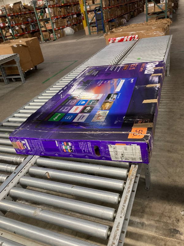 Photo 1 of ****PARTS ONLY NO RETURN NO REFUND ****
Roku Smart TV 2026 – 55-Inch Select Series, 4K QLED TV – Roku TV with Voice Remote – Flat Screen QLED Television with Wi-Fi for Streaming Live Local News, Sports, & Movies – Bluetooth Headphone Mode ***MISSING CORD