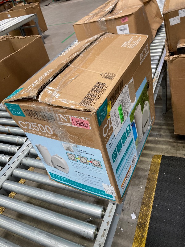 Photo 1 of ***MISSING PARTS***INTEX C2500 Krystal Clear Cartridge Filter Pump for Above Ground Pools: 2500 GPH Pump Flow Rate – Improved Circulation and Filtration – Easy Installation – Improved Water Clarity – Easy-to-Clean