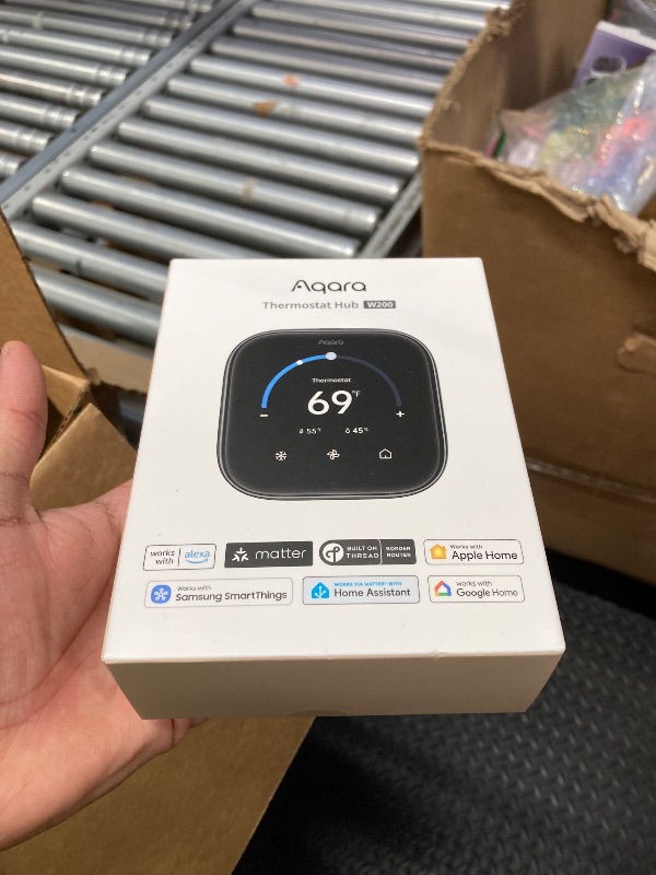 Photo 1 of ****** SEALED BY COMPANY******* Aqara Smart Thermostat W200 with Apple Adaptive Temperature & Clean Energy Guidance, 4" Touchscreen, Matter Controller, Built-in Radar Sensor, Works with Apple Home, Siri, Google Assistant, Alexa