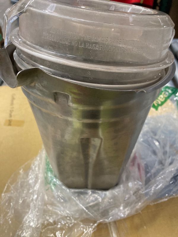 Photo 1 of ***DIRTY***Stainless Steel Container 48oz,Replace for 5000 5200 6300 6500 7500 E310 E320 Pro 200 500 750 vm0101 vm0197, Compatible with C/G-Series Explorian Commercial Ropel Series***DIRTY***