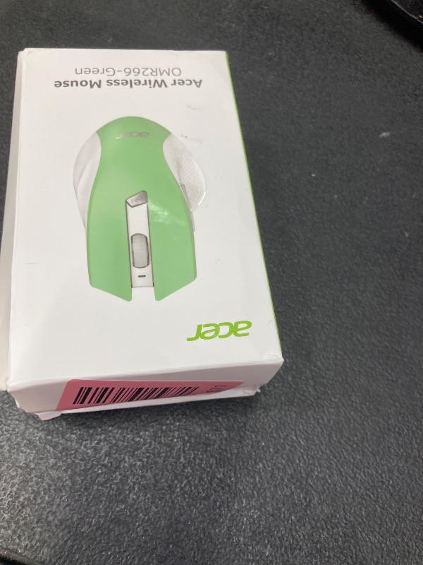 Photo 1 of **PARTS ONLY/NO USB***Acer Wireless Mouse for Laptop, 2.4GHz Computer Mouse 3 Adjustable DPI Office Cordless USB Mice with USBA Receiver, 6 Buttons, 1600 DPI, Medium to Large Sized Hands (Green)