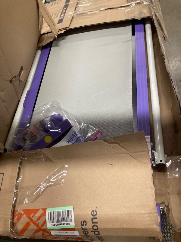 Photo 1 of **** PARTS ONLY ****

Walking Pad Treadmill with 12% Incline & Adjustable Height, 4 in 1 Walking Pad with Handle Bar, 3.5HP Foldable Under Desk Treadmill, Portable Treadmills for Home 350LBS, APP & Remote Control, Purple