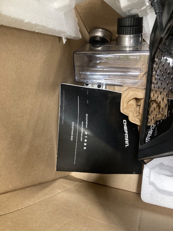 Photo 1 of ***USED*** Chefman 6-in-1 Espresso Machine with Steamer, Automatic One-Touch Coffee Maker, Single or Double Shot Cappuccino Machine, Latte Maker, Espresso Maker with Milk Frother, Black