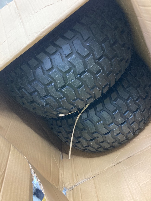 Photo 1 of (2-Pack) 18" Tubeless Tires On Rims - 18x8.5-8 Tire and Wheel Assemblies - 4-Lug 4" Center - 2.83" Center Bore - Load Range B Max Tire Weight of 815 Lbs - Compatible with Alumacraft Boat Trailers