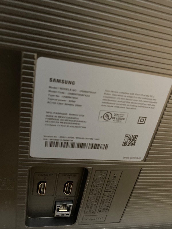 Photo 1 of ***NO RETURNS/NO REFUNDS****PARTS ONLY***Samsung 85-Inch Class Mini LED M70H Series Samsung Vision AI Companion Smart TV (2026 Model, 85M70H) Processor 4K, Pure Spectrum Color, Motion Xcelerator + DLG 120Hz***NO RETURNS/NO REFUNDS****PARTS ONLY***
