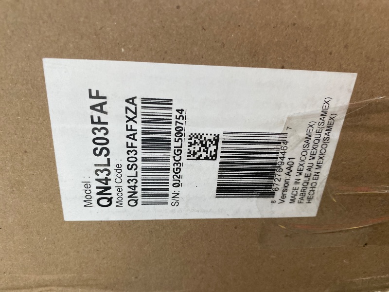 Photo 1 of ******* NO REFUND***** NO RETURN********  Samsung 43-Inch Class The Frame LS03F 4K QLED Smart TV (2025 Model) Slim Fit Wall Mount, Modern Frame Design, NQ4 AI Gen2 Processor, Art Mode, Artful Picture Quality, Samsung Vision AI, Alexa Built-in