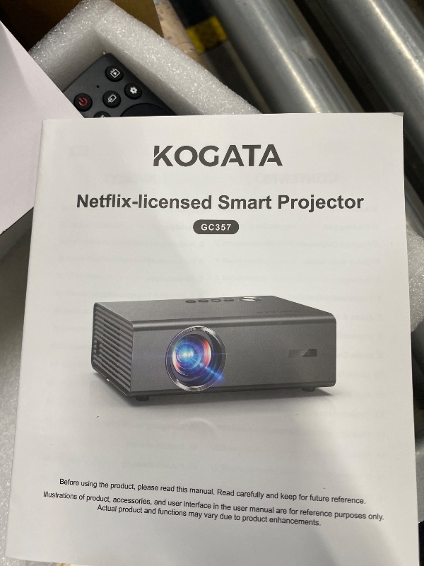 Photo 1 of ***MISSING PARTS-ONLY****4K Projector with Built-in Apps, 1500ANSI Auto Focus&6D Keystone Dolby Audio Kogata Smart Projector with WiFi 6 Bluetooth Outdoor Movie Proyector for Home Theater HDR10+ UPGRADE