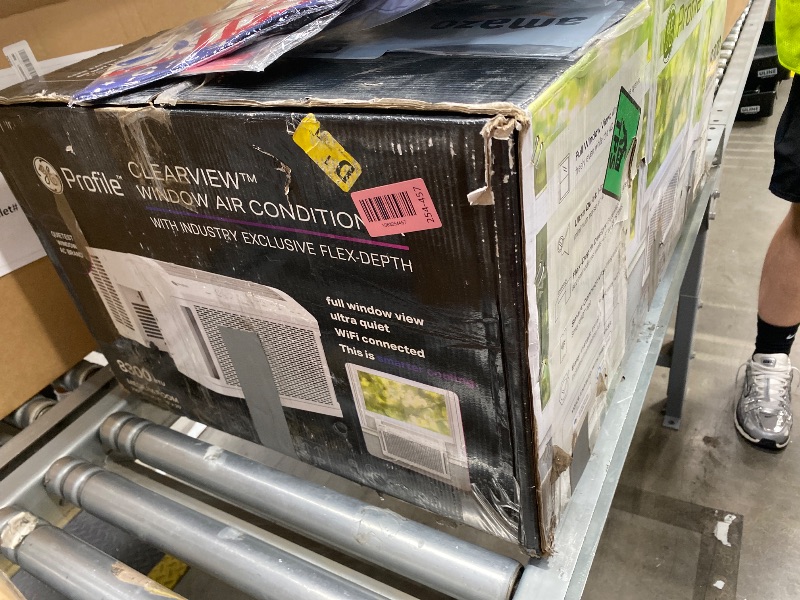 Photo 1 of **** PARTS ONLY ****
GE Profile ClearView Window Air Conditioner Unit, 8,300 BTU, Energy Efficient Cooling up to 350 sq ft., Ultra Quiet, SMART Home Capable, Includes Remote, White