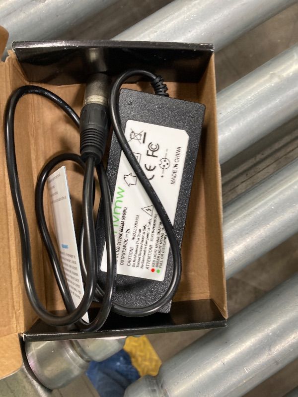 Photo 1 of ***MISSING PLUG CORD*** 24V 2A Electric Scooter Battery Charger, Suitable for Go Go Elite Traveler, Pride Mobility, Jazzy Electric Chair Battery, and Plus Ezip Mountain Trailz 3-pin XLP Scooter Charger