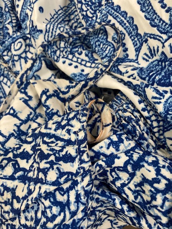 View 3 of ***USED*** BEAUDRM Women's Halter Sundress Flowy Mini Dress Summer Beach Dress, Size Large ***STAIN ***