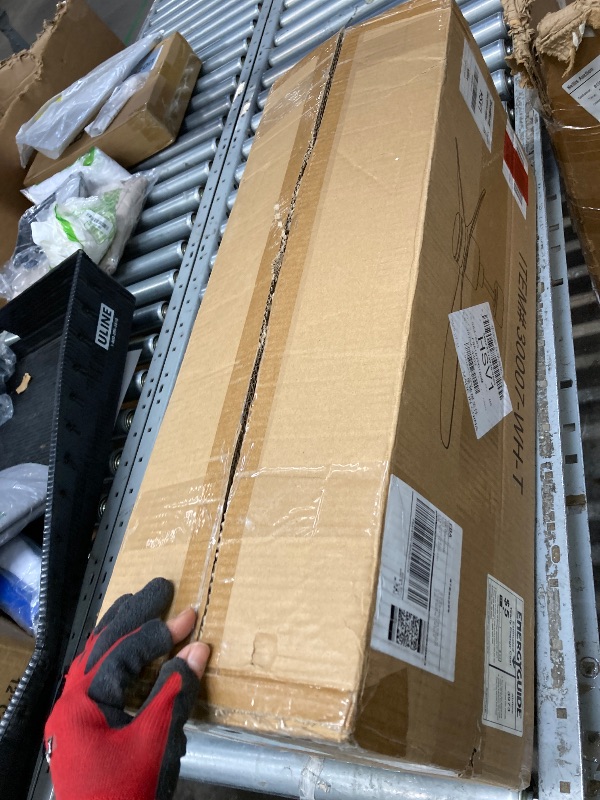 Photo 1 of **Used; it is unknown if any parts are missing or if it works 100%.
****Breezary 52" Contemporary Ceiling Fans with Lights and Remote, Quiet DC Motor, 3 Reversible Blades, 6-Speed, Modern Gold and White Low Profile Ceiling Fan with 3-Color LED Light Fande