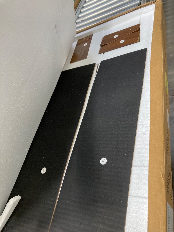 Photo 1 of ****Used; it is unknown if any parts are missing or if it works 100%.
*****LYNCOHOME Fluted Lift Top Coffee Table with Storage,Modern Oval Coffee Table for Living Room or Home Office?Walnut?