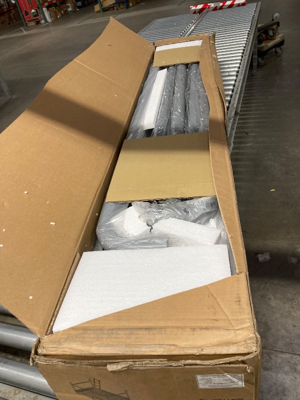 View 2 of ****It is used; it is unknown if any parts are missing or if it works 100%.*****DHP Jett Junior Full Metal Loft Bed, Silver