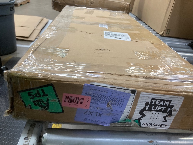Photo 1 of ***MISSING PIECES -SELLING AS PARTS ONLY*** 4'L x 33''W Heavy Duty Portable Wheelchair Ramp with Rubber Protective Handrails, Handicap Ramp with Adjustable Flap, Folding Threshold Ramp for Home Steps Curbs, Anti-Slip Base 900 Lbs Capacity
