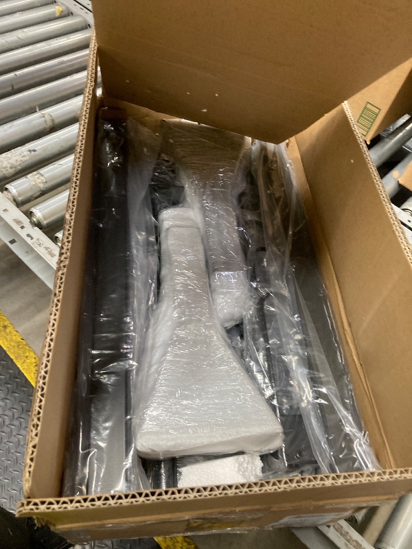 Photo 1 of ***Missing parts**hightall Van Ladder Rack with Roller,Adjustable Length 50-61" Van Roof Rack with Cargo Stoppers,Compatible with Ford Transit150/250/350,Enclosed Trailer,Drilling Required