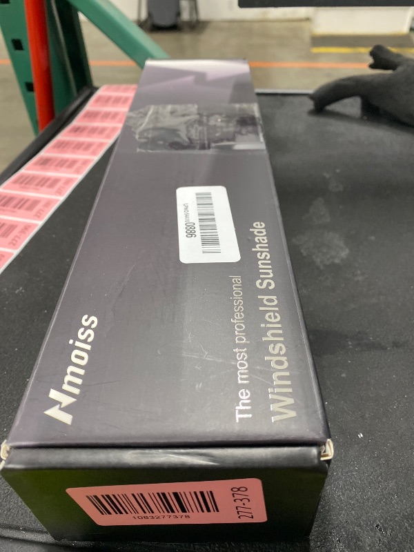 Photo 1 of [Upgraded] Nmoiss Windshield Sun Shade Umbrella - [Vinyl Coating Heat Shield] Protect Car from Sun Rays & Heat Damage Keep Cool and Protect Interior, Spring Structure Edge Medium 56" L x 31" W