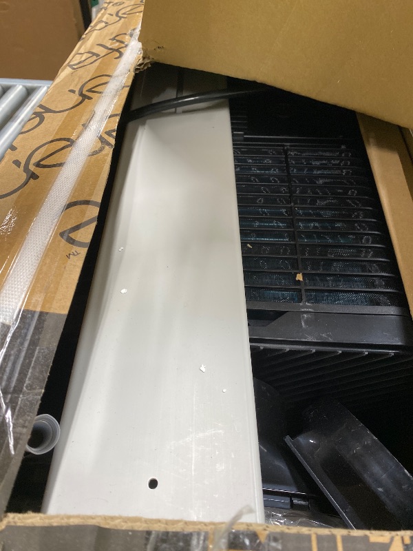 Photo 1 of ***front grill damages , cools good***SereneLife Portable Air Conditioner 8000 BTU | 3-in-1 Cooling, Fan and Dehumidifier | 24-H Timer with up to 350 sq ft Coverage | AC Unit for Bedroom, Home & Office | Includes Window Kit & Remote***front grill damages 