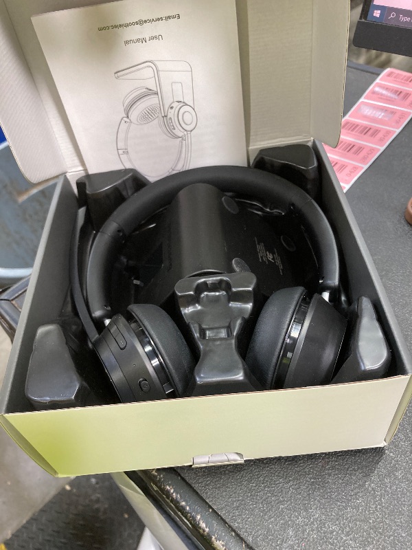 Photo 1 of (Upgraded Version) Wireless Headset, Bluetooth Headset with Noise Cancelling Microphone, Best Headphones with Mic Mute & USB Dongle for PC/Computer/Laptop/Cell Phones/Remote Work/Call Center
