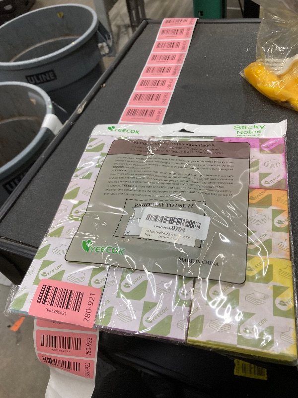 Photo 1 of (18 Pads) Lined Sticky Notes 3x3 in Bright Ruled Post Stickies Colorful Super Sticking Power Memo Pads
