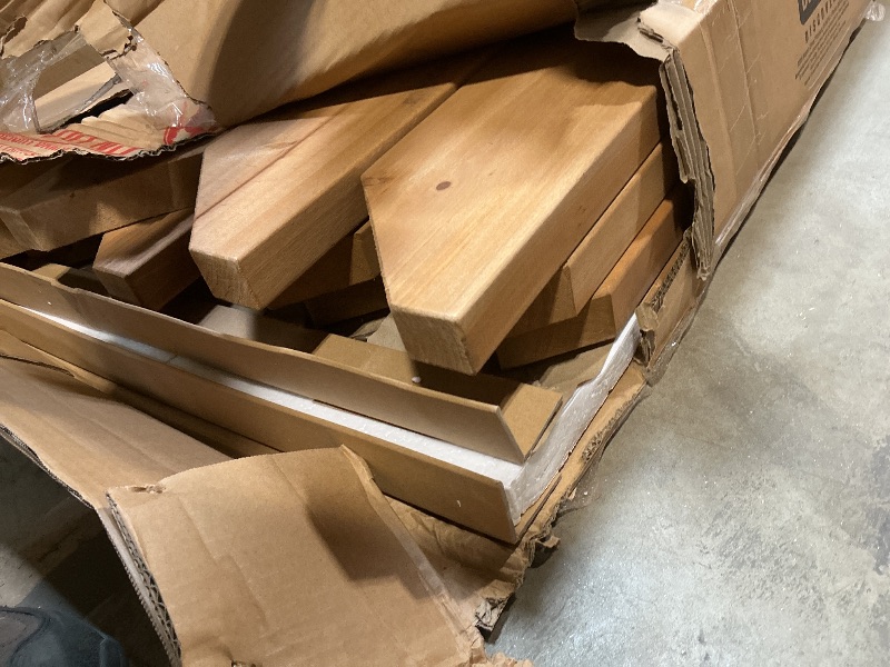 Photo 1 of **3 boxes. Minor scrape damage. **Backyard Discovery Beaumont 12' x 12' Traditional Cedar Wood Pergola Kit with Trellis Roof, All-Season Durability, High-Wind Rating, PowerPort, Shade for Outdoor Patio, Deck, Garden, and Entertaining