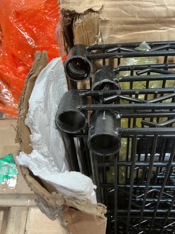 Photo 1 of ** major scrape damage on corners.** 4-Tiers Storage Shelves 73" H Heavy Duty Metal Shelving with Wheels, 2640LBS Load Wire Shelving Rack Garage Shelves for Pantry Kitchen Industrial Warehouse Office, 59" W x 23.9" D
