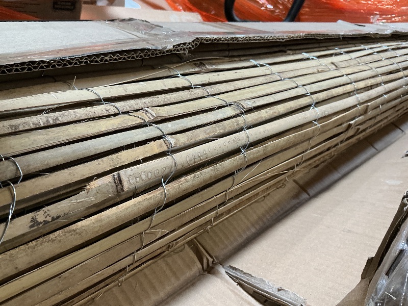 View 4 of ** dirt/scrapes** Bamboo Privacy Fence Roll 6ft x 13ft, Natural Bamboo Slat Screening Panels for Outdoor Garden, Yard, Patio, Balcony Privacy Screen