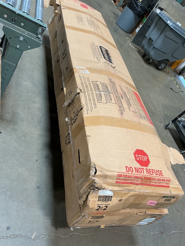 Photo 1 of ** two boxes. Minor dent damage** Backyard Discovery Mount Mckinley Cedar Wood Swing Set with Wave Slide, Play Deck, Double Rock Wall, Rope Ladder, Web Swing, Belt Swings, Toy Telescope, Steering Wheel, Sandbox Area, Outdoor Playset