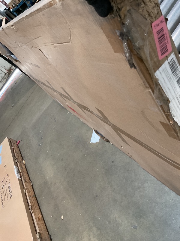 Photo 1 of ** scrape damage on back**Hasipu 95" X 40" Full Length Mirror with Lights, Aluminum Frame Arch Led Mirror Full Length and 3 Colors Temperatures & Brightness Adjustable