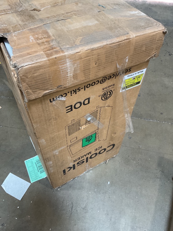 Photo 1 of ** scrapes from transport** Commercial Ice Maker Machine 140Lbs/24H with 2 Water Inlet Modes and 22Lbs Bin, Stainless Steel Under Counter/Freestanding Ice Machine for Home/Shop/Office/Bar,110V