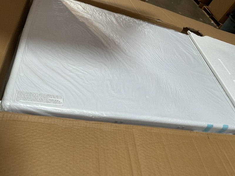 Photo 1 of ** scrapes/hinge is cracking**Hamilton Beach HBFRF2129 21 cu ft Double Door LID Garage-Ready Chest Freezer-White, Vinyl-Coated Baskets, Space-Saving Flat Back, Stay-Open, Front-Access Drain, for Storage, Hunting, Large Family