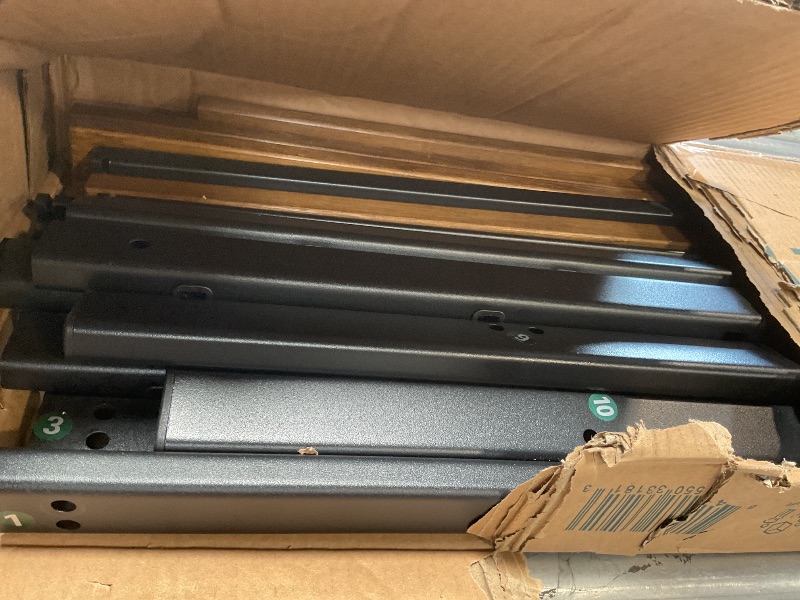 Photo 1 of **MISSING SOME ASSEMBLY SCREWS**** Zinus Kai Bamboo and Metal Platform Bed Frame with Headboard, No Box Spring Needed, Easy Assembly, Twin, Brown