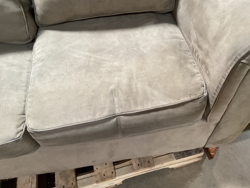 Photo 1 of ** dirt/scrapes/tear. Legs are loose.** KHAKI LOVESEAT