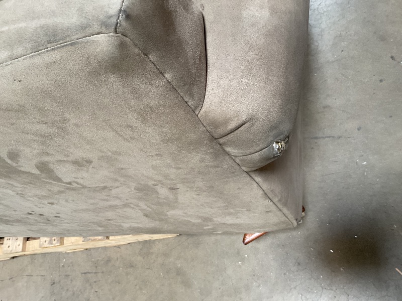 Photo 1 of ** dirt/scrapes/tear. Legs are loose.** KHAKI LOVESEAT