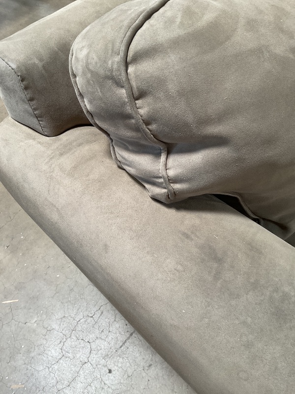 Photo 1 of ** dirt/scrapes/tear. Legs are loose.** KHAKI LOVESEAT