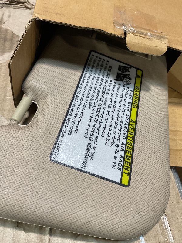 Photo 1 of ***ONLY ONE*** Beige Driver Left + Passenger Right Side Sun Visor Replacement Compatible with Hyundai Elantra 2011 2012 2013 2014 2015 (Not Fit for GT) Replace 852103X000TX 852203X000TX