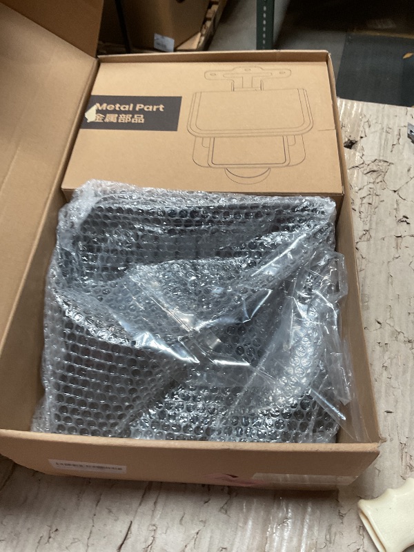 Photo 1 of **UNKNOWN MISSING PIECES*** Klearlook Upgraded Adjustable Keyboard Tray for Above Desk & Under Desk Use - Ergonomic Sit-Stand Keyboard Riser with 360° Rotation, 24.4"×10" Keyboard Stand with Wrist Rest & Storage Drawer - Black