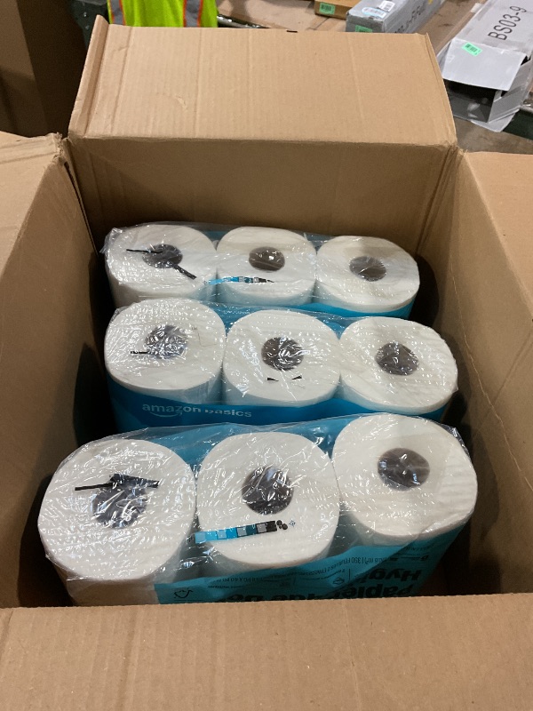 Photo 1 of **ONLY 3 PACKS, 18 ROLLS TOTAL**Amazon Basics 2-Ply Soft Toilet Paper, 30 Rolls (5 Packs of 6), 350 Sheets per Roll, Septic Safe, Equivalent to 185 Regular Rolls